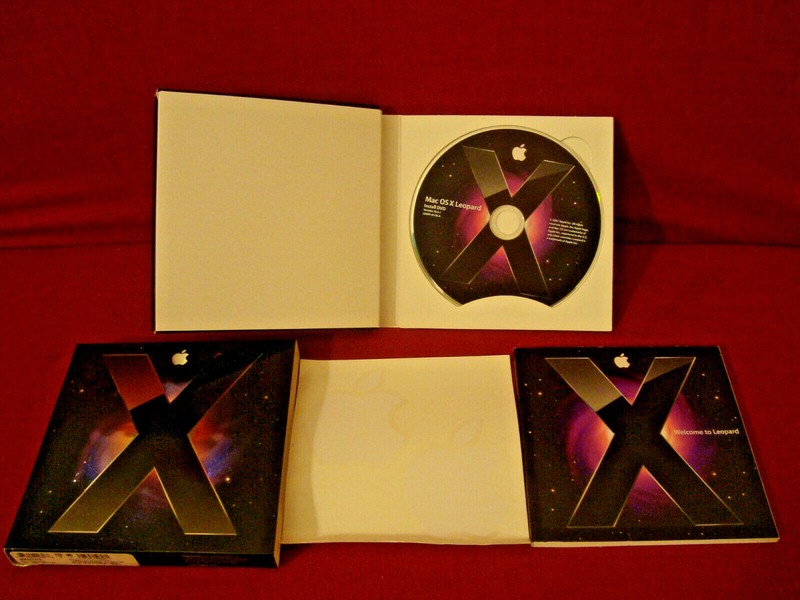 MAC OS X LEOPARD VERSION 10.5.1 20093 COMPLETE BUNDLE 1 DISC IN ORIGINAL BOX
