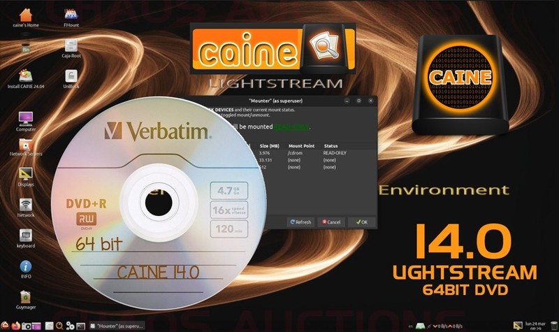 CAINE LINUX 11.0 Forensics Investigative INSTALL & LIVE 64bit DVD gallery