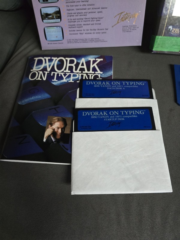 Dvorak On Typing Interplay 1991 1990’s 90’s Computer Software IBM/Tandy gallery