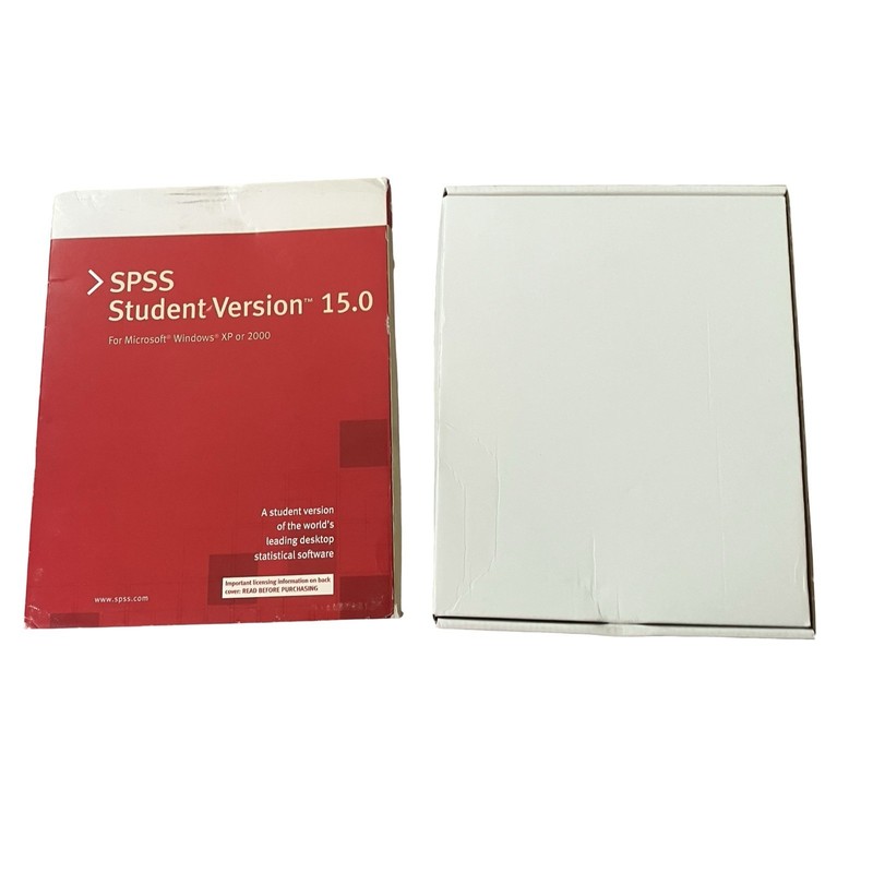 SPSS Student Version 15.0 2006 For Windows XP/2000 Complete In Box W/License Key gallery