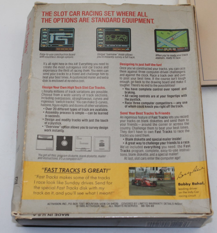 Commodore 64/128 - Fast Tracks: The Computer Slot Car Construction Kit Sealed gallery