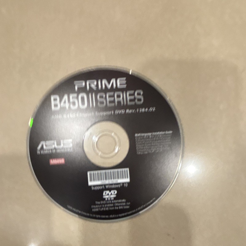 ASUS PRIME B450 II Series Support DVD Drivers/Utilities for Windows 10