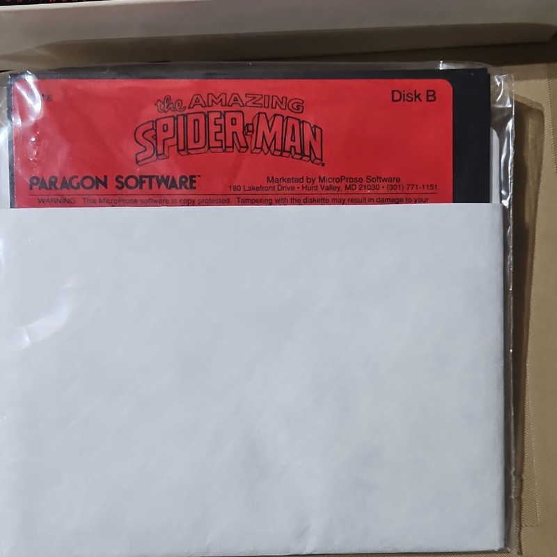 Paragon Software The Amazing Spider-Man Boxed Game Disks A & B Manual gallery