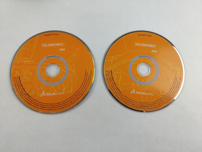 *NO KEY* Solid Works 2012 Dual CD Replacement 32bit & 64bit gallery