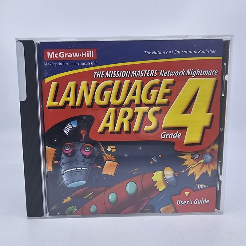 Language Arts Grade 4 Users Guide CD-ROM McGraw Hill Mission Masters Windows MAC