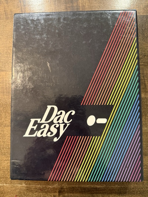 Dac-Easy Accounting Software 1985 Vintage PC DOS 5.25 Floppy Disks Box Manual