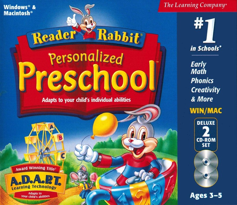 Reader Rabbit Personalized Preschool Deluxe (2 CD-ROM Set) (Compatible with W…