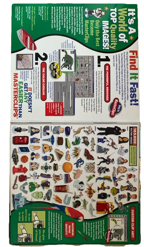 IMSI MasterClips 500,000+ Images Big Box Software Manuals Disks Complete GC gallery