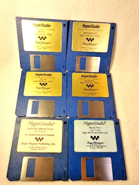 APPLE II GS Utility Software HYPERSTUDIO - HYPERMEDIA AUTHORING SYSTEM