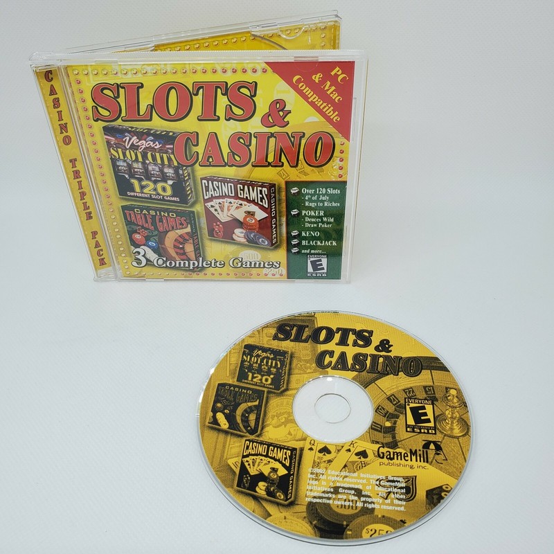 3 Complete Slots Table & Casino Games for PC & Mac CD GameMill 2002 Cards Fun gallery