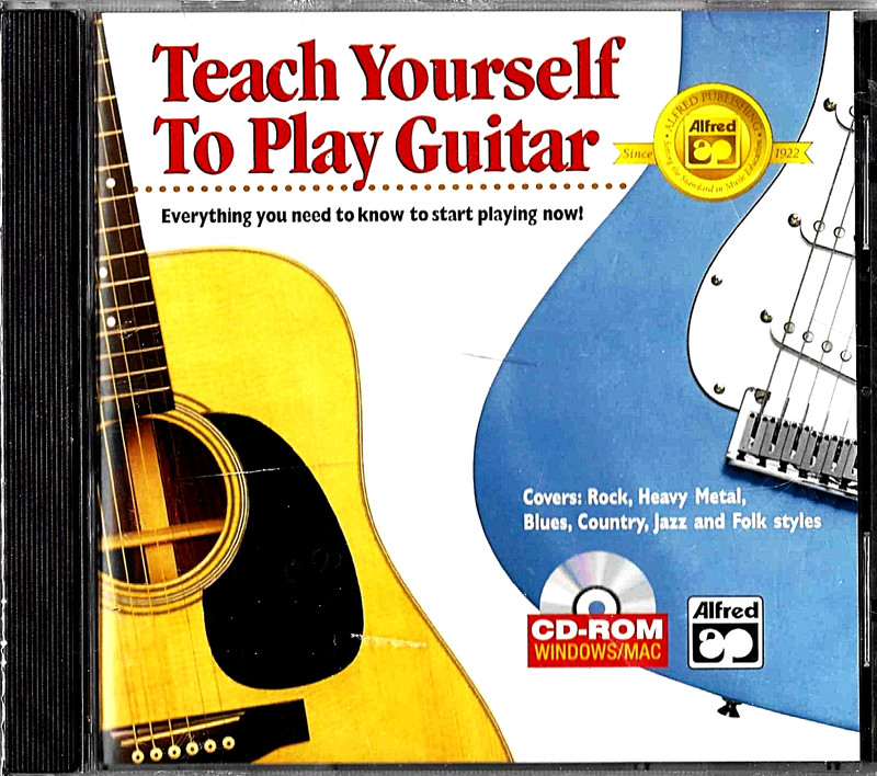 TEACH YOURSELF TO PLAY GUITAR – Sealed CD-ROM (2001, Alfred)