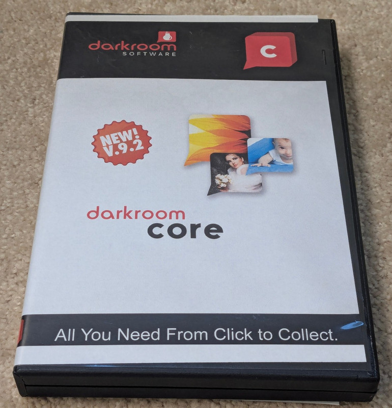 DARKROOM Software Core edition 9.2 CD & case only - No USB - No dongle