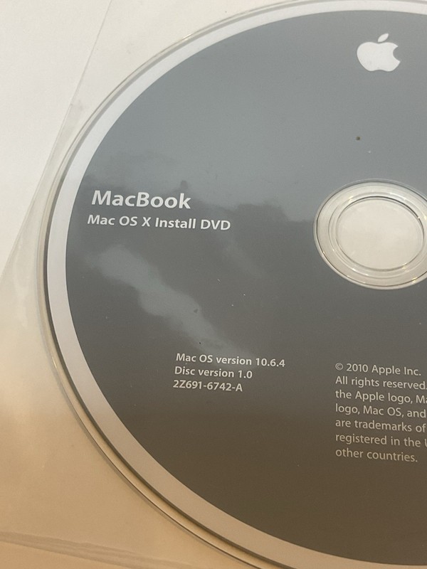 MacBook Mac OS X Install & Applications DVD Version 10.6.4 OEM gallery
