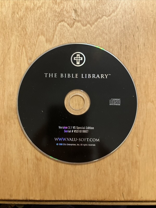 NIV Bible CD-ROM: The Bible Library (CD-ROM, 1998) Untested No Case