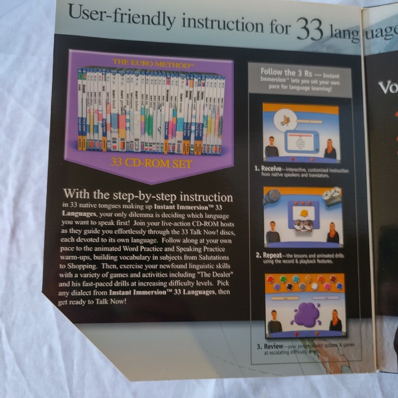 Vtg Topics Entertainment Instant Immersion 33 Languages PC Software Win & Mac gallery