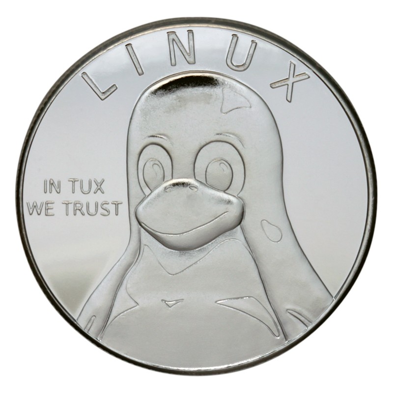 Debian/Linux Silver-plated Bronze Collector Coin gallery