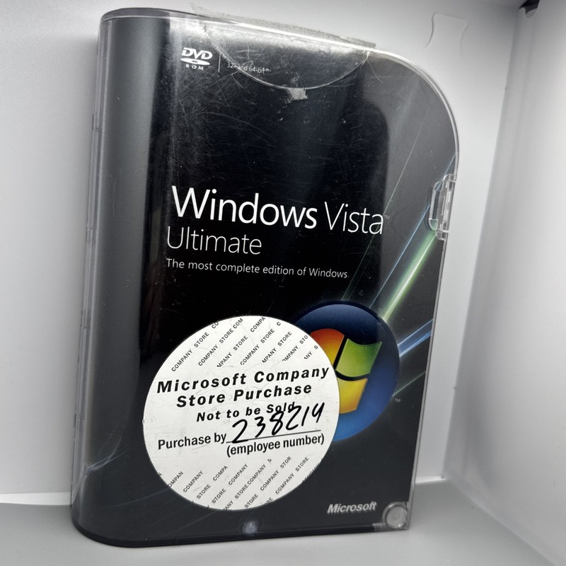 Rare Microsoft Windows Vista Ultimate Retail Box 32 & 64-bit with Key