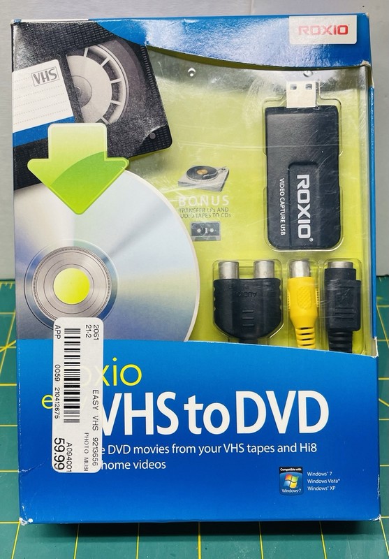 New-Roxio Easy VHS to DVD for Windows-Create DVD Movies from VHS Hi8 V8
