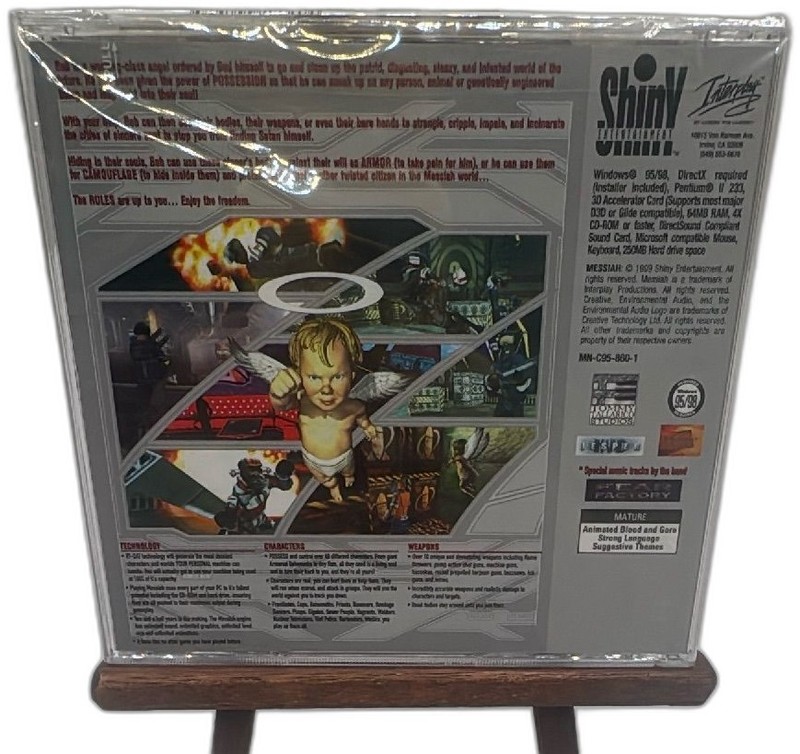 Messiah PC Game Sealed Big Box Shiny Entertainment 1999 Vintage Windows 98 gallery
