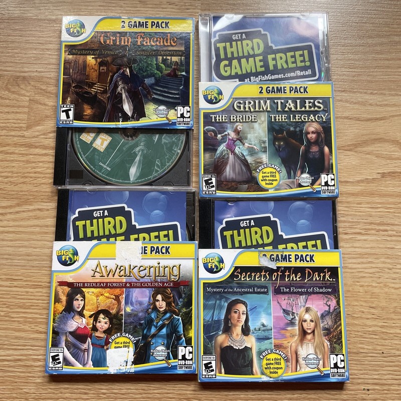 4 Big Fish PC Games Mystery Puzzle