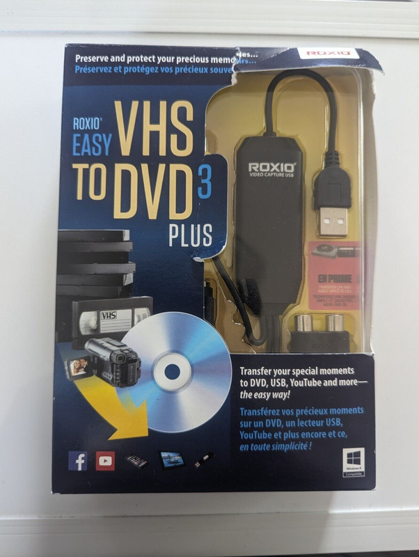 Roxio Easy VHS to DVD 3 Plus Converter – 251000