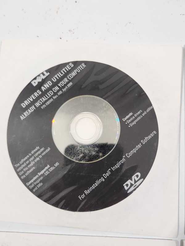 Dell Inspiron 1012 Drivers Utility Reinstall Disk, Works 9, ROXIO, word Perfect gallery