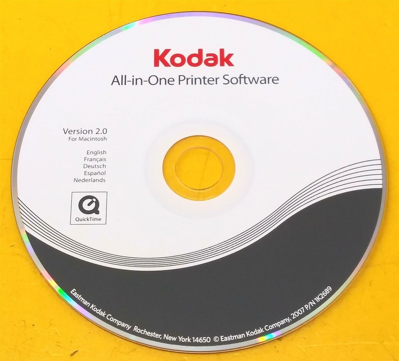 ⭐️⭐️⭐️⭐️⭐️PC Software CD Disc Kodak All-In-One Printer Version 2.0 for Macintosh