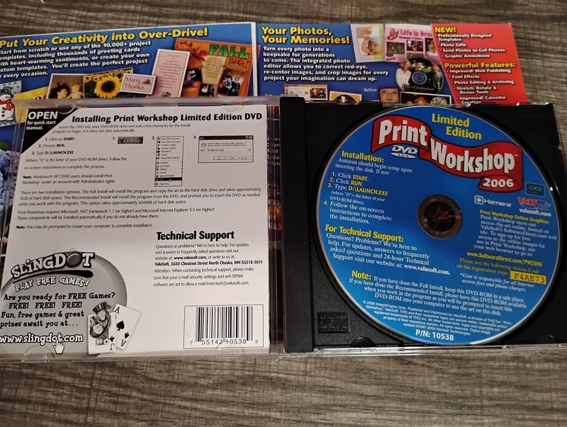Print Workshop 2006 Limited Edition PC DVD-ROM ValuSoft Hemera Windows 98/2000XP gallery