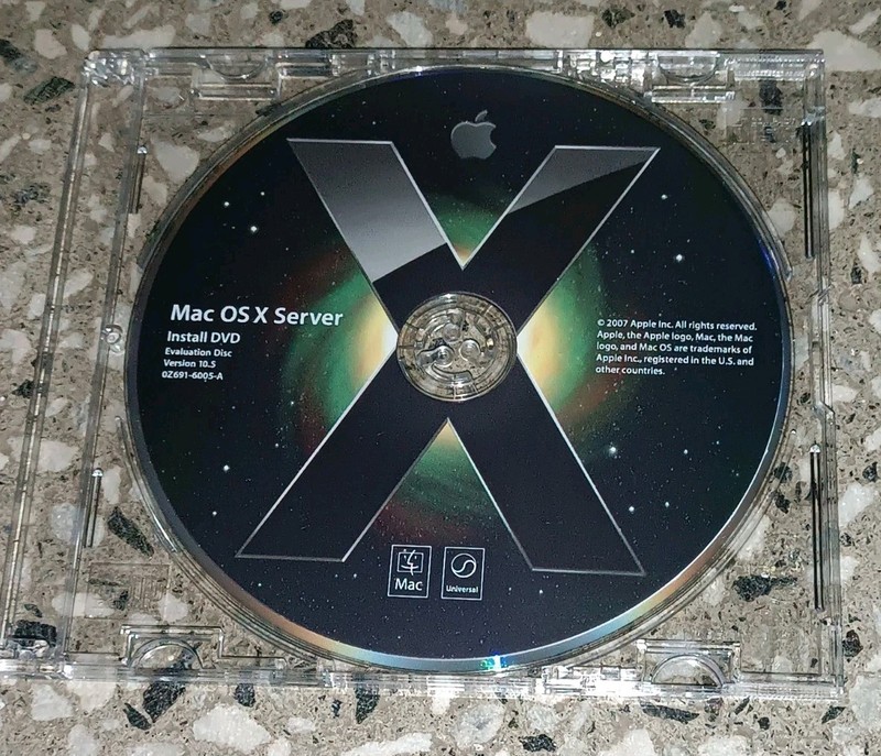 Apple Mac OS X Server 10.5 Leopard Install DVD Evaluation Disc 0Z691-6005-A