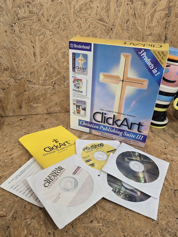 ClickArt Christian Publishing Suite III Boxed Windows 95/98/NT Computer Software