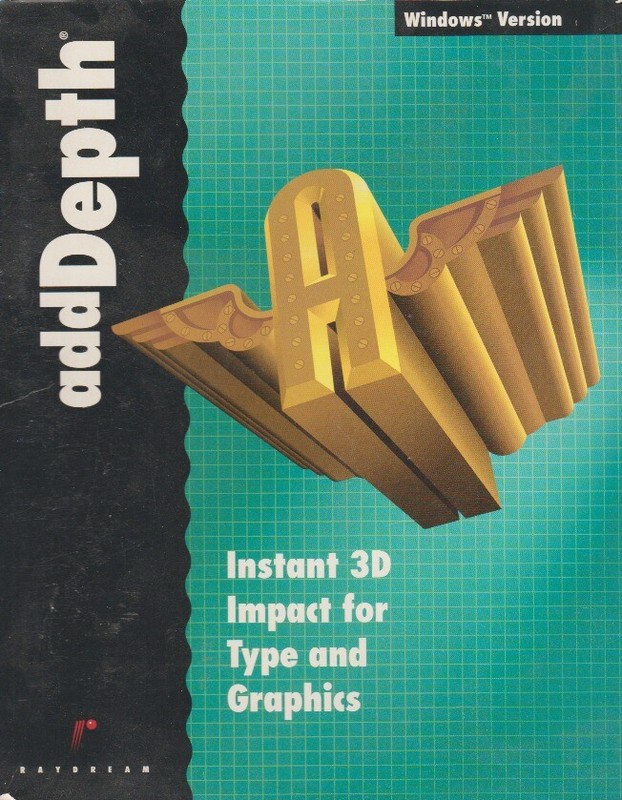 Fractal Design AddDepth w/ Guide PC create 3D type fonts graphics tool Add Depth