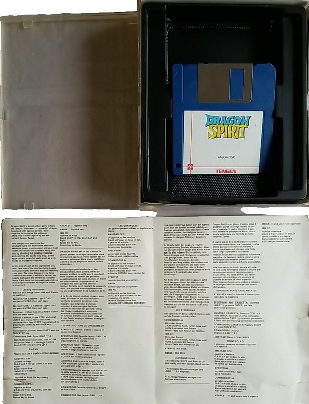 DRAGON SPIRIT by Domark Commodore AMIGA Vintage Game gallery