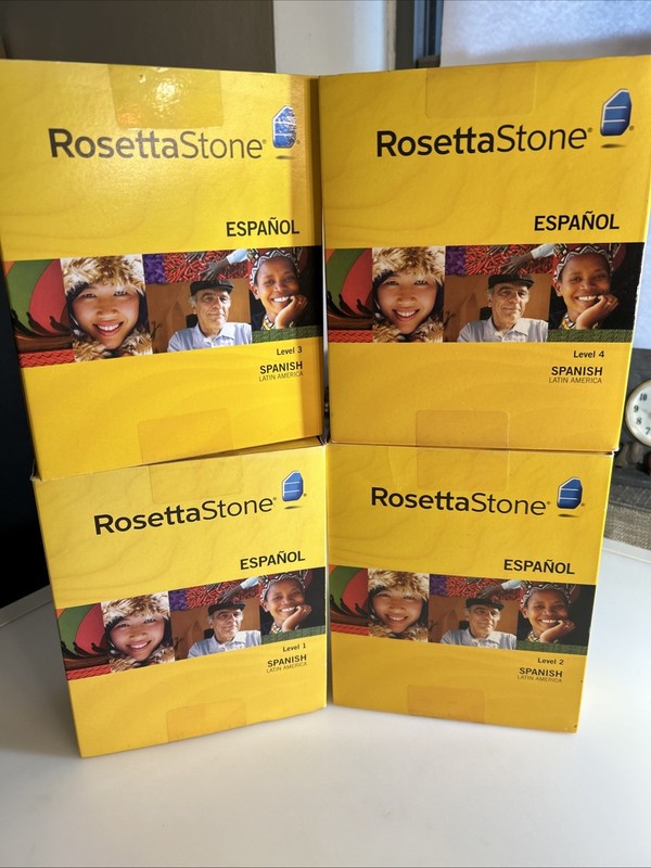 🟡 Rosetta Stone Level 1 - 4 Language Learning Software Spanish Sealed h29@s