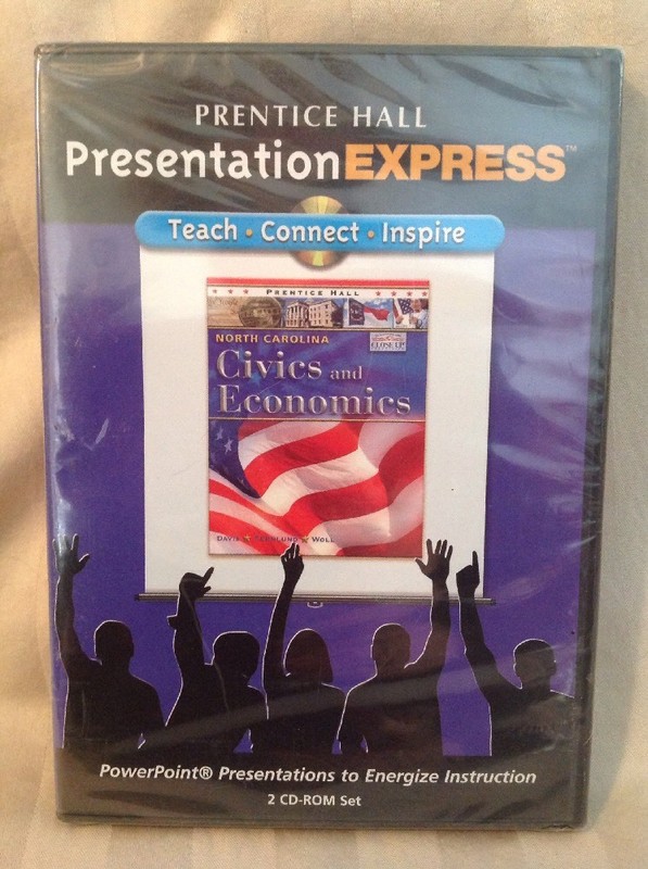 Prentice Hall Presentation Express – CIVICS & ECONOMICS – CD-ROM Set! NEW! T25