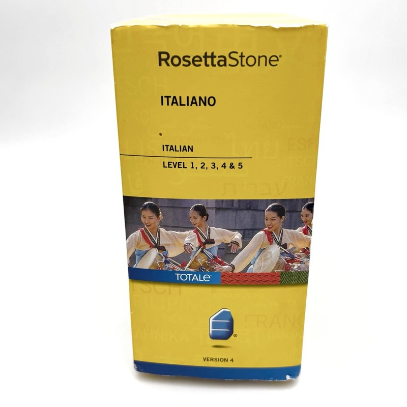Rosetta Stone Italiano Levels 1–5 Version 4 NEW Factory Sealed gallery