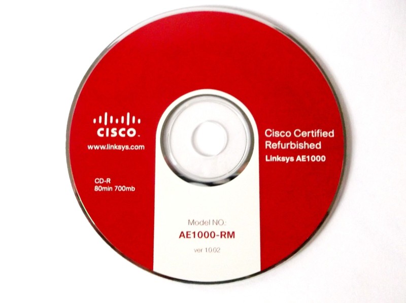 Cisco Linksys software Model AE1000- RM Ver.1.0.02 Installation Software