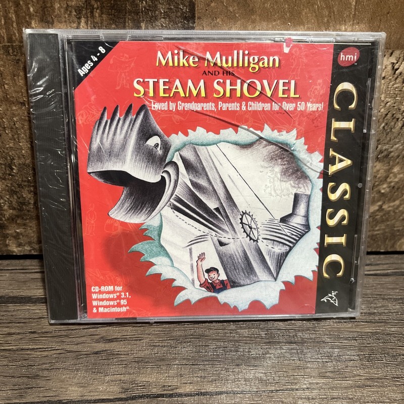 VTG Mike Mulligan And The Steam Shovel For Windows &Apple Mac Children’s CD-ROMs