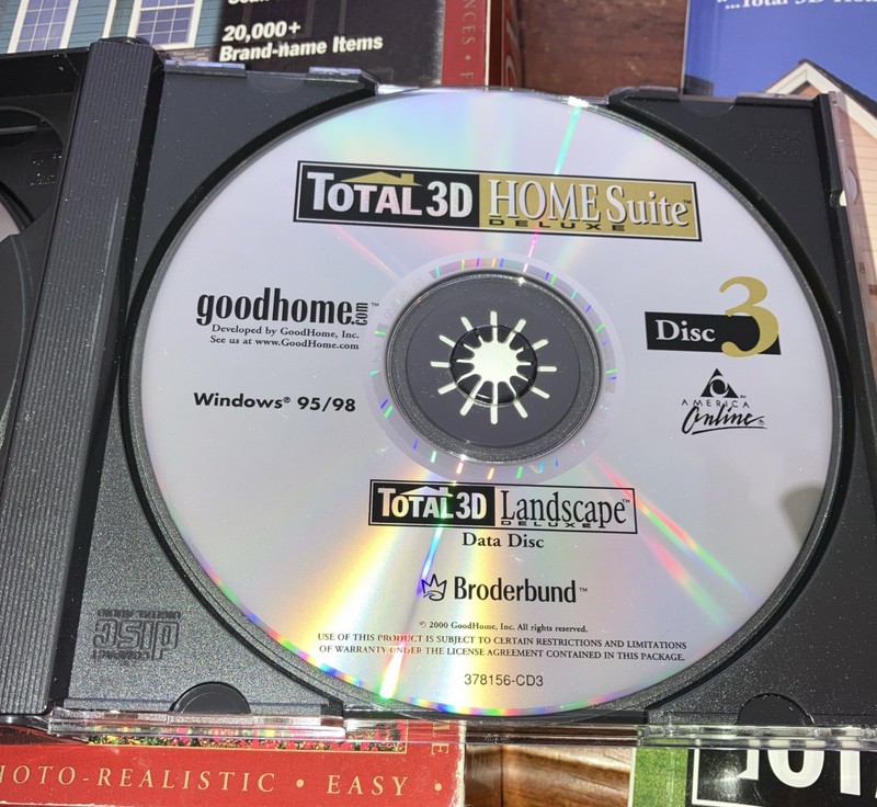 PC Software Total 3D Home Deluxe 6.0 Windows Discs 3 and 4 only gallery