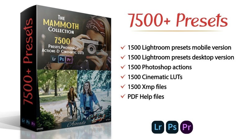 7500+ Lightroom Presets (LUTs)