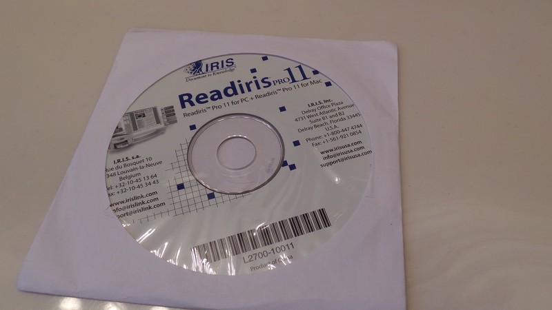 IRIS Readiris Pro 11 For PC + Readiris Pro 11 For Mac CD Disc Disk NEW