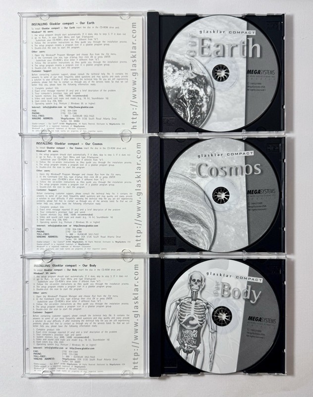 Glasklar - Our Body, Our Cosmos, Our Earth - Science CD ROM Software - Excellent gallery
