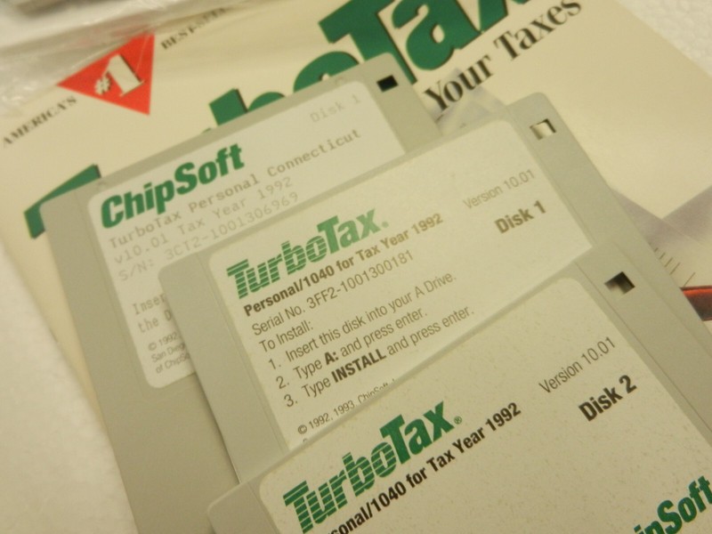 TurboTax 1992 Personal/1040 3.5 and 5-1/4 floppy disks VER 10.0 gallery