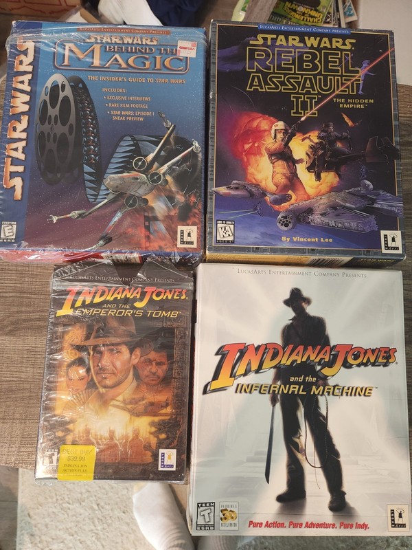Indiana Jones Infernal Machine, Emperor’s Tomb, Rebel Assault 2, PC Games