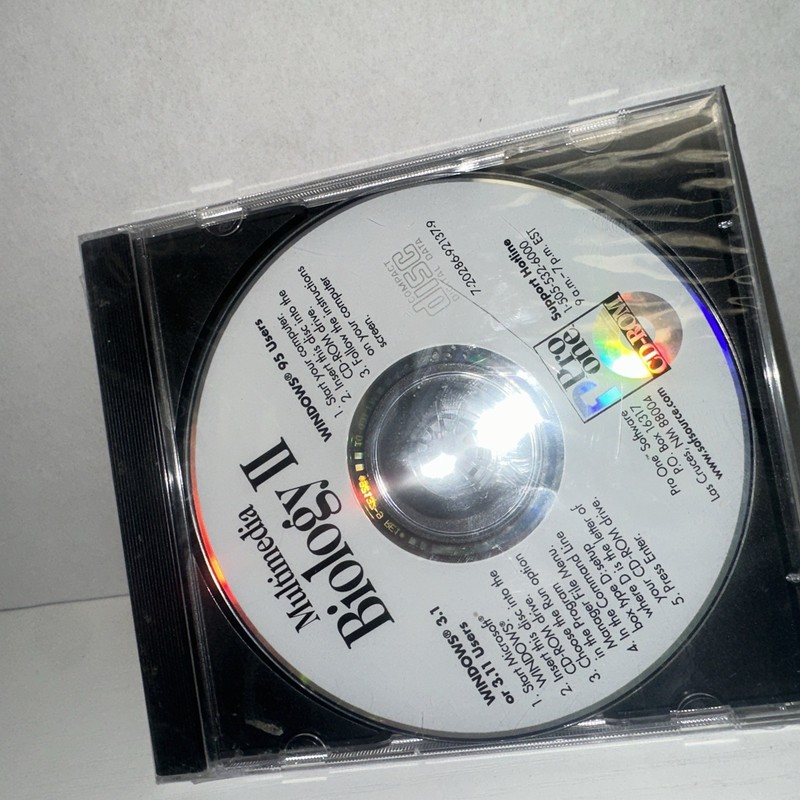 1 Pro One Multimedia Biology 2 PC CDROM SEALED - CD-Rom New Sealed gallery