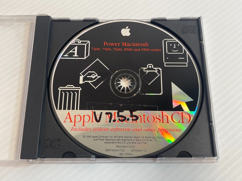 Vintage 1996 Apple Power Macintosh 9500 Operating System – *Disc in Case Only*