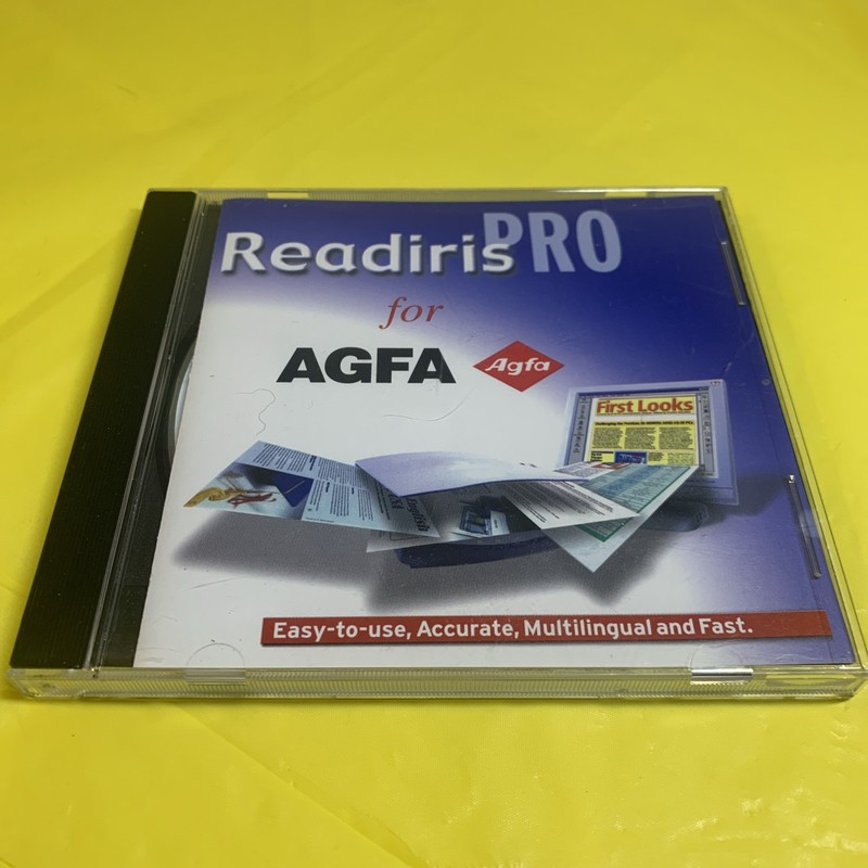 READIRIS PRO FOR AGFA CD-ROM 2001
