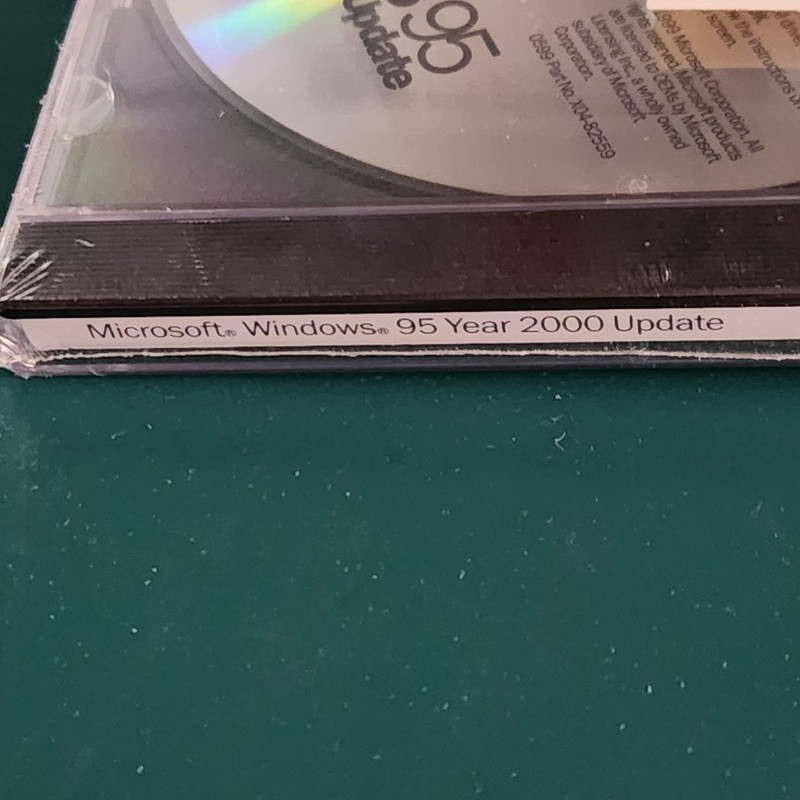 SEALED Vintage RARE Microsoft Windows 95 Year 2000 Update (Y2K) CD NEW gallery