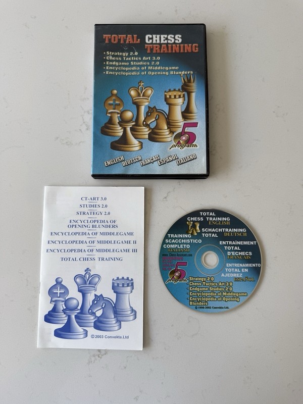 Chess Strategy & Tactics Training PC CD – Strategy Tactics Endgame Middlegame