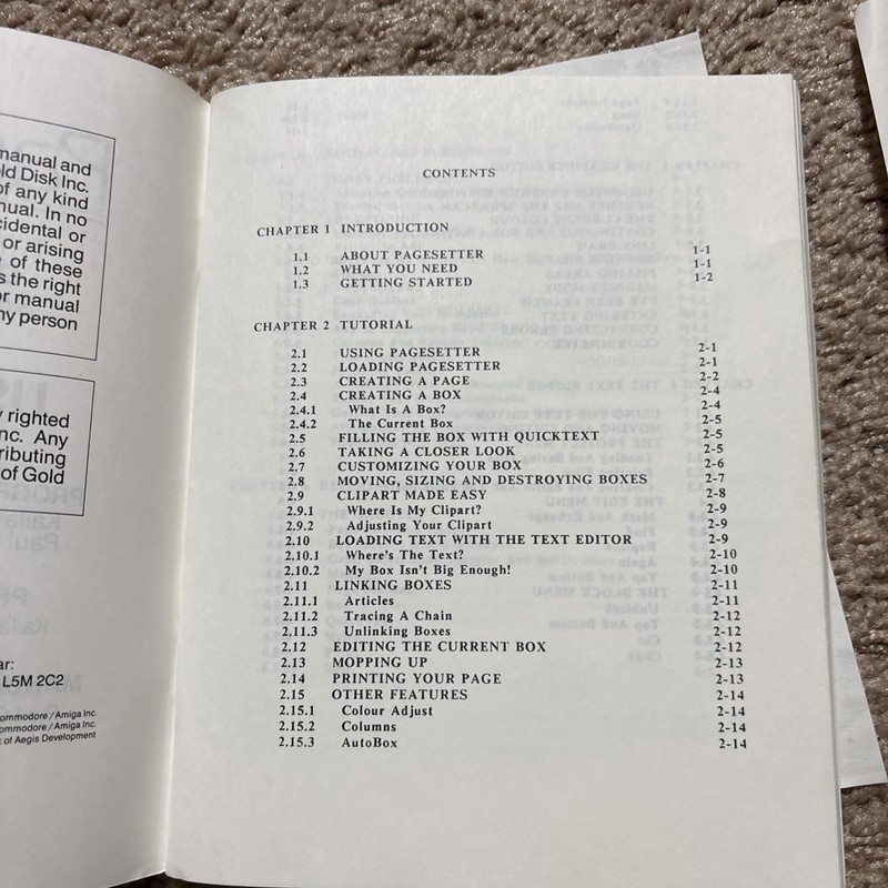 Page Setter Commodore Amiga Program on 3.5" disk Complete with User Guide gallery