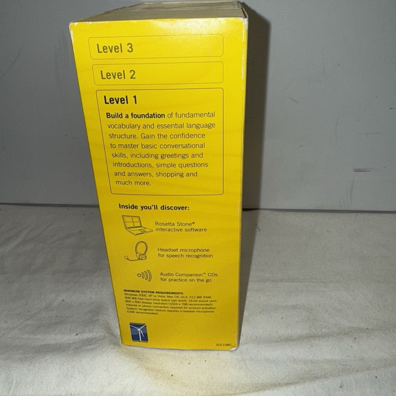 Rosetta Stone Chinese (Mandarin) Level 1 NEW Sealed gallery